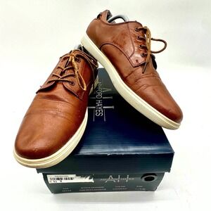 Ashford Hayes Men's Leather Lounge Shoes 9.5M Cognac w/ Box – Good Pre‑Owned